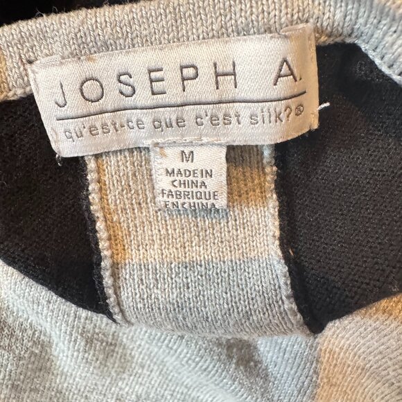Joseph A Soft Black & Gray Short Sleeve Shirt - Picture 9 of 10